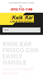Mobile Screenshot of friscokwikkar.com